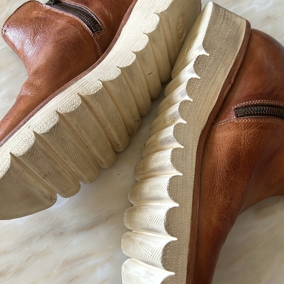 Bed Stu Women’s Tan Rustic Lydyi Vegetable Tanned Leather Ankle Boots Size 9 - Picture 11 of 16